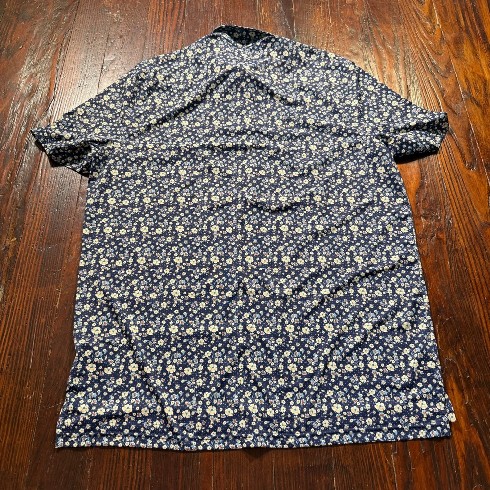 US Open Golf Polo Mens Large Navy Blue Floral 124th Pinehurst Performance Shirt - Picture 7 of 10